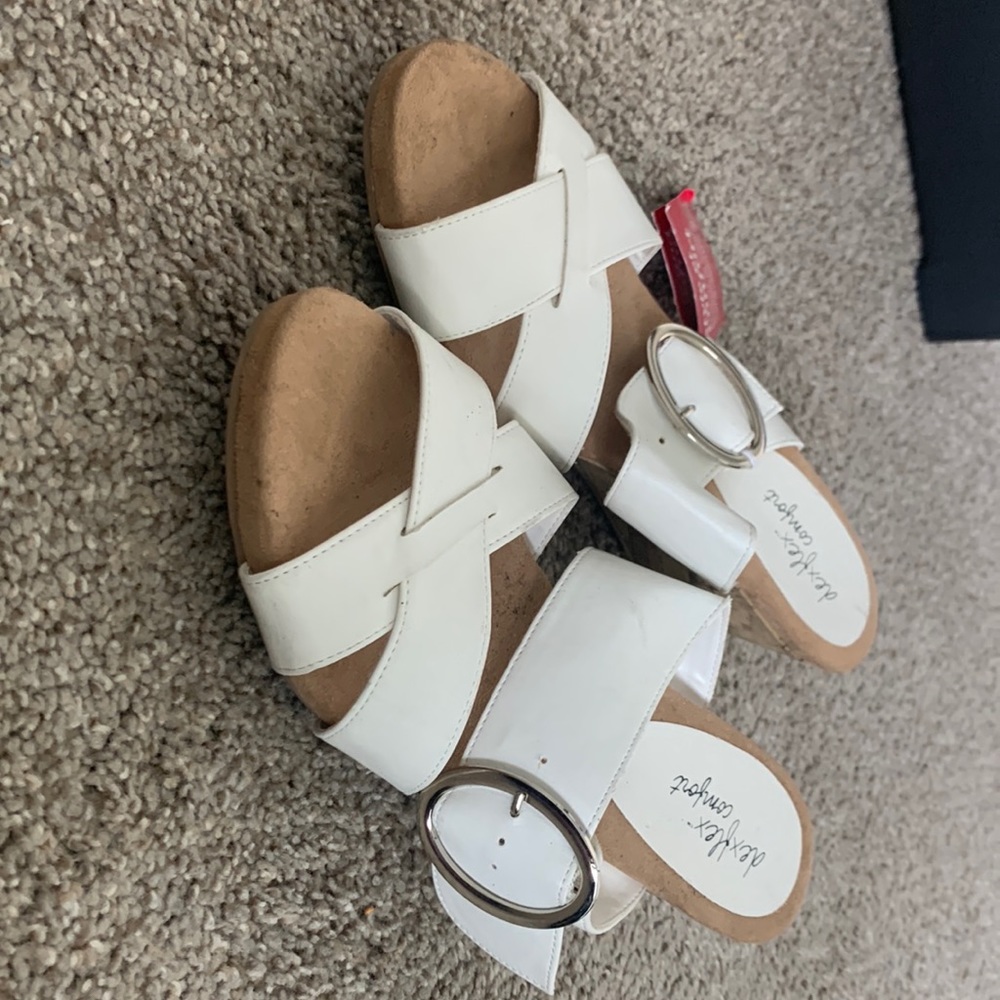 Tan and white not used new never worn